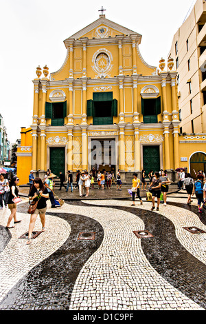 St. Dominic Kirche Senatsplatz Macau. Stockfoto