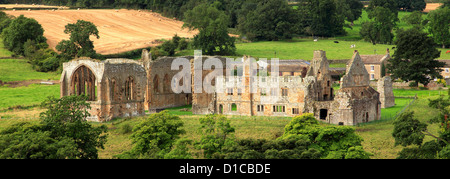 Die Ruinen von Egglestone Abbey, in der Nähe von Barnard Burgstadt, Teesdale, County Durham, England, Großbritannien, UK Stockfoto