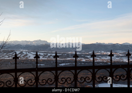 Blick vom Hohenpeißenberg, Zugspitze Stockfoto