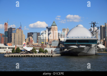 Intrepid Sea, Air und Space Museum, Manhattan, New York City, Vereinigte Staaten von Amerika, Nordamerika Stockfoto