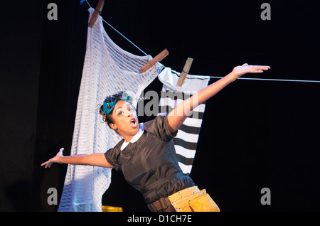 Jack & Beanstalk Pantomime im Theatre Royal Stratford East, London Stockfoto