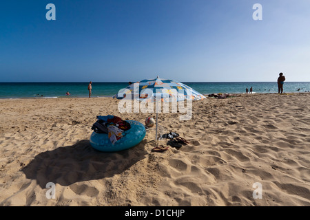 Strand-Zeug auf Fuerteventura, Spanien Stockfoto