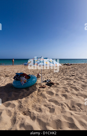 Strand-Zeug auf Fuerteventura, Spanien Stockfoto