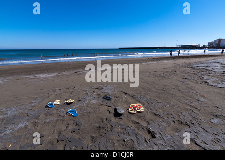 Strand-Zeug auf Fuerteventura, Spanien Stockfoto