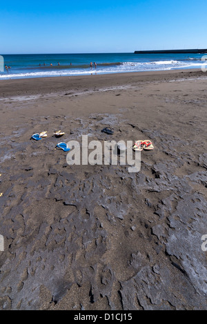 Strand-Zeug auf Fuerteventura, Spanien Stockfoto