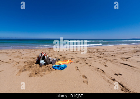 Strand-Zeug auf Fuerteventura, Spanien Stockfoto