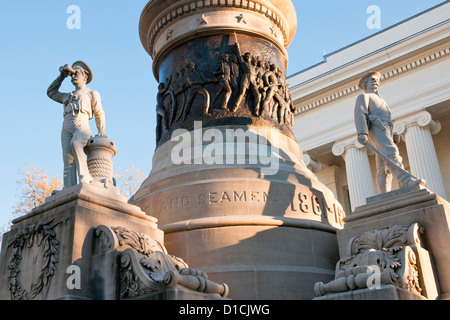 Detail der Alabama Confederate Monument auf dem Montgomerys Capitol Hill, Montgomery, Hauptstadt des US-Bundesstaat Alabama, USA Stockfoto