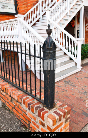 Detail der Dexter Avenue King Memorial Baptist Church. Montgomery, der Hauptstadt des US-Bundesstaat Alabama, USA Stockfoto