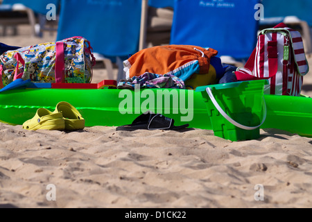 Strand-Zeug auf Fuerteventura, Spanien Stockfoto