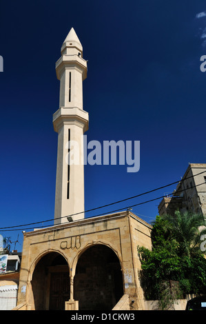 Moschee auf der Meer Seite von Sidon (Said), Süd-Libanon, Süd-Libanon Landschaft Landschaften horizontale Roberto Nistri Stockfoto