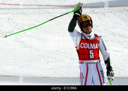 16.12.2012. Alta Badia, Italien. Marcel HIRSCHER (AUT) während im Audi FIS Alpinen Ski Weltcup Riesenslalom-Rennen am 16. Dezember 2012 in Alta Badia, Italien im Wettbewerb. Stockfoto