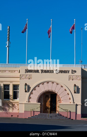 National Tobacco Company Building in am frühen Morgen, Art-Deco-Stil, Napier, Nordinsel, Neuseeland. Stockfoto