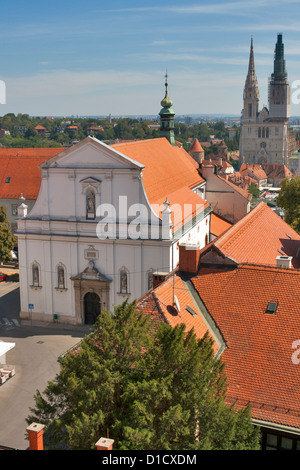 St. Katharinen Kirche. Zagreb, Kroatien Stockfoto