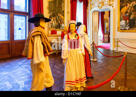 privaten königlichen Gemächer in der Hofburg-Komplex, Wien, Österreich Stockfoto