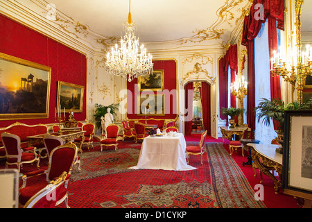 privaten königlichen Gemächer in der Hofburg Palast, Wien, Österreich Stockfoto