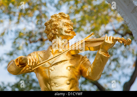 Strauss-Denkmal im Stadt-Park, Wien, Österreich, Europa Stockfoto