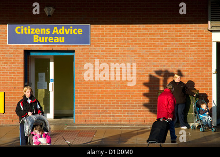 Citizens Advice Bureau, zentralen Einkaufszone, Salford, Greater Manchester, England, UK Stockfoto