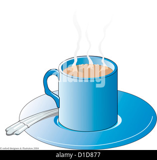 Tasse und Untertasse Stockfoto