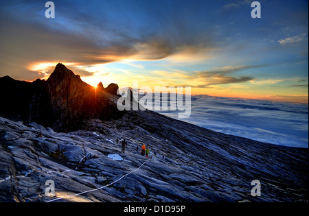 Mount Kinabalu, in der Nähe von Low ´s Peak, ca. 3900m. Stockfoto