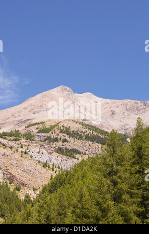 Die Südalpen im Parc national du Mercantour in der Nähe von Allos. Stockfoto