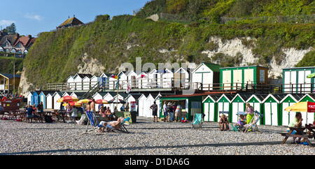 Strand-Cafe, Bier, East Devon, UK Stockfoto