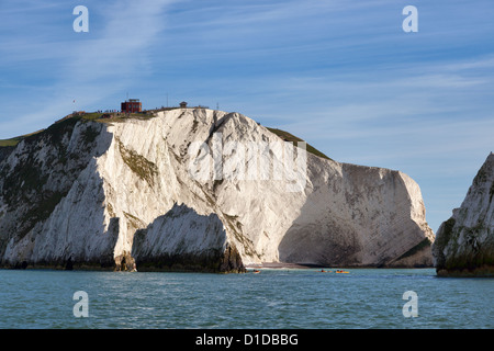 Blick auf die Nadeln Isle Of Wight Stockfoto