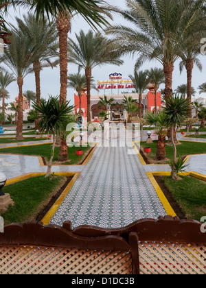Ziergärten in Fantasia, ein Entertainment-Center in Sharm El Sheikh, Ägypten Stockfoto
