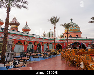 Restaurants und Cafés in Fantasia, ein Entertainment-Center in Sharm El Sheikh, Ägypten Stockfoto
