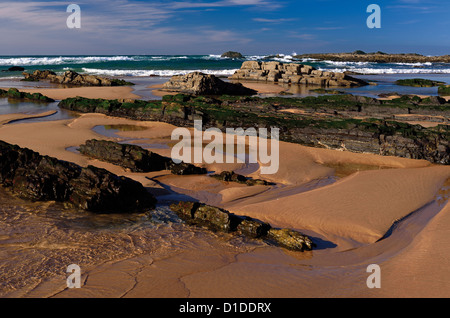 Portugal, Algarve: Ebbe am Strand Praia da Amoreira innen Natur Park Costa Vicentina Stockfoto