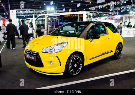 Der Citroen DS3-Wagen auf dem Display an der 29. Thailand International Motor Expo am 28. November 2012 in Nonthaburi, Thailand. Stockfoto