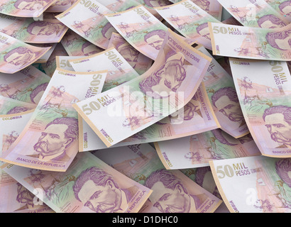 50000 kolumbianische Pesos, Finanzkonzept Stockfoto