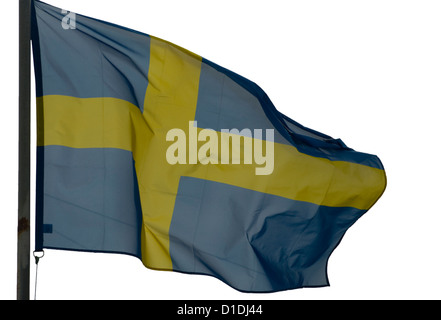 Schwedische Flagge Stockfoto