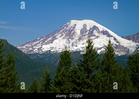 Mount Rainier in Mount Rainier Nationalpark, Washington, USA Stockfoto