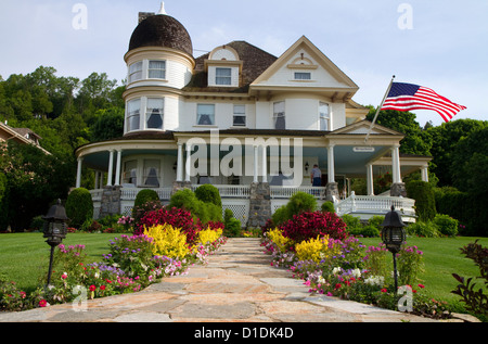 Das Brigadoon Haus auf Mackinac Insel im Lake Huron, Michigan, USA. Stockfoto