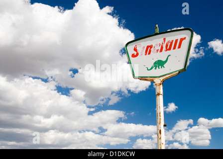 Alten Sinclair-Tankstelle melden Nephi, Utah. Stockfoto