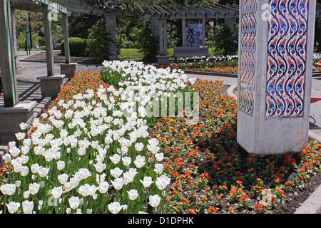 Römische Gärten in Montreal Botanischer Garten-Kanada. Stockfoto