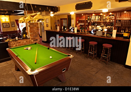 die Swan Inn Billard Pub bar Stockfoto