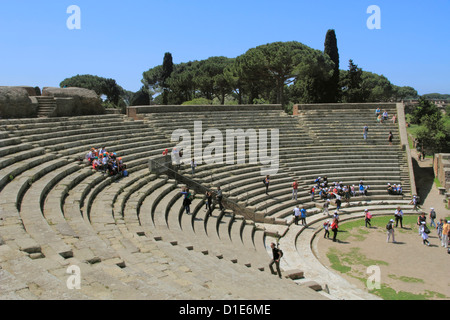 Römisches Theater, Ostia Antica, Latium, Lazio, Italien, Europa Stockfoto