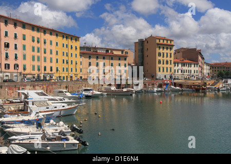 Fosso Reale, Livorno, Toskana, Italien, Europa Stockfoto