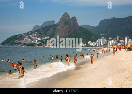 Ipanema-Strand, Rio De Janeiro, Brasilien, Südamerika Stockfoto