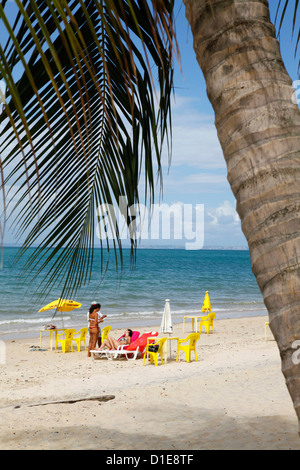 Ponta de Areia Beach, Insel Itaparica in der Nähe von Salvador, Bahia, Brasilien, Südamerika Stockfoto