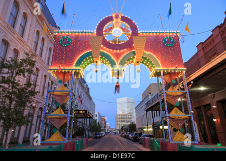 Boone Powell Bogen-, historische Strang District, Galveston, Texas, Vereinigte Staaten von Amerika, Nordamerika Stockfoto