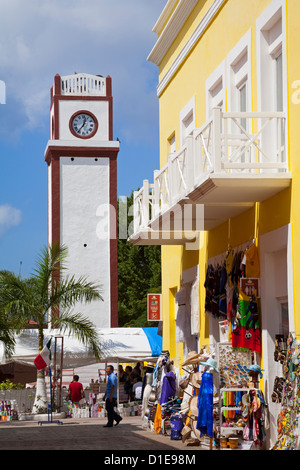 Mercado De Artesanias in Plaza del Sol, San-Miguel-Stadt, Insel Cozumel, Quintana Roo, Mexiko, Nordamerika Stockfoto