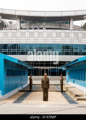 Panmunjom, DMZ, Grenze zu Südkorea, Kaesong, Demokratische Volksrepublik Korea (DVRK), Nordkorea, Asien Stockfoto