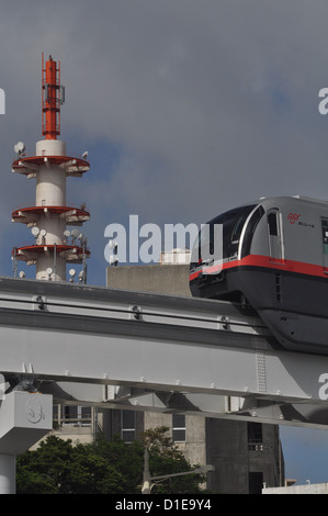 Naha (Okinawa, Japan), Okinawa-Urban Monorail-Yui-Schiene, Shuri Stockfoto