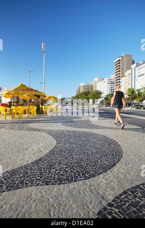 Avenida Atlantica, Copacabana, Rio De Janeiro, Brasilien, Südamerika Stockfoto