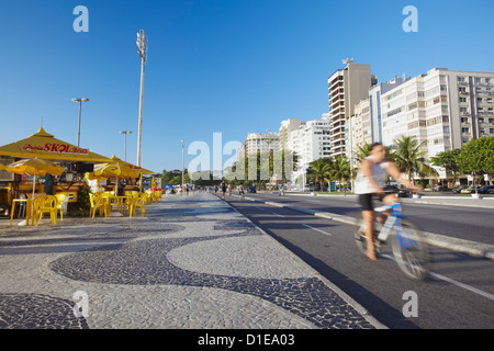 Avenida Atlantica, Copacabana, Rio De Janeiro, Brasilien, Südamerika Stockfoto