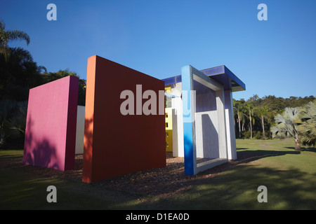 Moderne Kunst von Helio Oiticica am Centro de Arte Contemporanea Inhotim, Brumadinho, Belo Horizonte, Minas Gerais, Brasilien Stockfoto