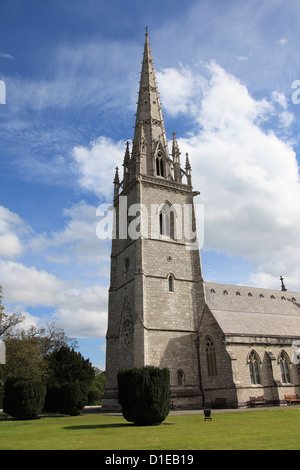 Marmor-Kirche (St.-Margarethen Kirche), Bodelwyddan, Vale von Clwyd, Denbighshire, Nord Wales, Wales, Vereinigtes Königreich, Europa Stockfoto