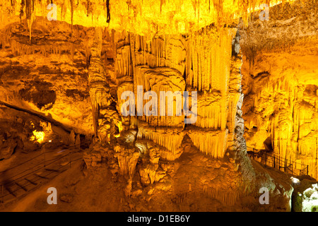 Neptuns Grotte in der Nähe von Alghero, Sardinien, Italien, Europa Stockfoto